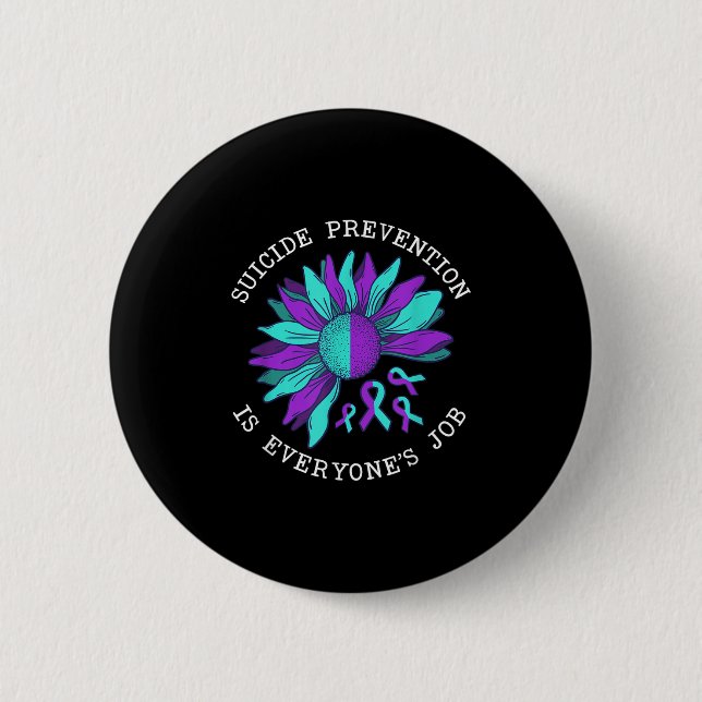 Suicide Awareness Suicide Prevention Suprt Survivo 6 Cm Round Badge (Front)