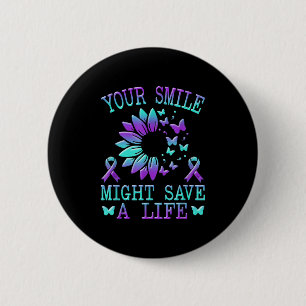 Suicide Awareness Suicide Prevention Suprt Survivo 6 Cm Round Badge