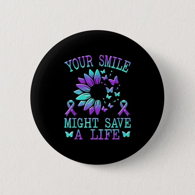 Suicide Awareness Suicide Prevention Suprt Survivo 6 Cm Round Badge (Front)