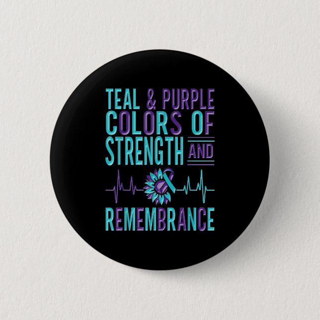 Suicide Awareness Suicide Prevention Suprt Survivo 6 Cm Round Badge (Front)