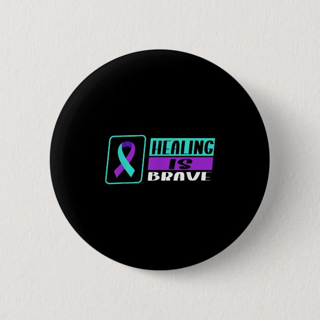 Suicide Awareness Suicide Prevention Suprt Survivo 6 Cm Round Badge (Front)