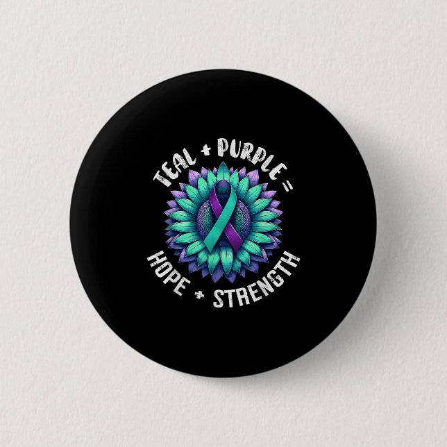 Suicide Awareness Suicide Prevention Suprt Survivo 6 Cm Round Badge (Front)