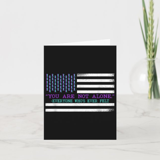 Suicide Awareness Suicide Prevention Suprt Survivo Card (Front)