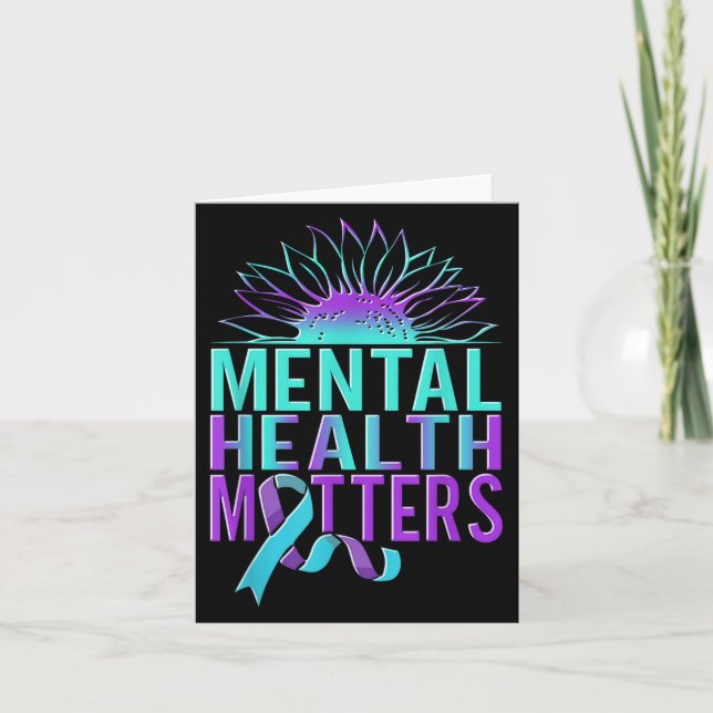 Suicide Awareness Suicide Prevention Suprt Survivo Card (Front)