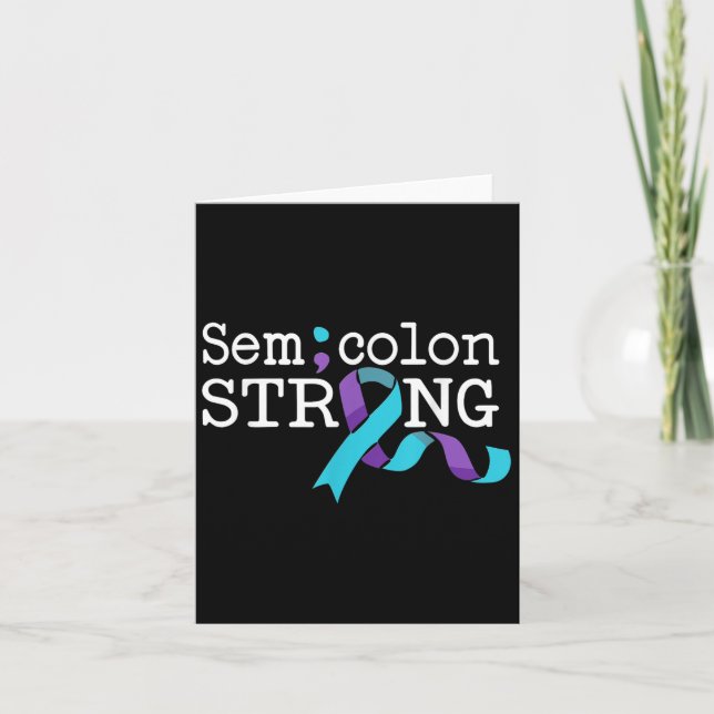 Suicide Awareness Suicide Prevention Suprt Survivo Card (Front)