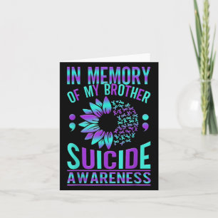 Suicide Awareness Suicide Prevention Suprt Survivo Card