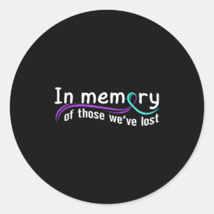 Suicide Awareness Suicide Prevention Suprt Survivo Classic Round Sticker