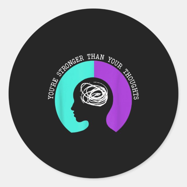 Suicide Awareness Suicide Prevention Suprt Survivo Classic Round Sticker (Front)