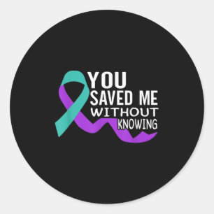 Suicide Awareness Suicide Prevention Suprt Survivo Classic Round Sticker
