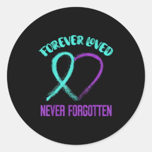 Suicide Awareness Suicide Prevention Suprt Survivo Classic Round Sticker