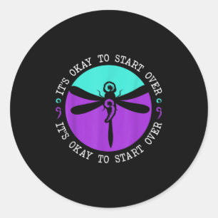Suicide Awareness Suicide Prevention Suprt Survivo Classic Round Sticker