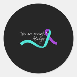 Suicide Awareness Suicide Prevention Suprt Survivo Classic Round Sticker
