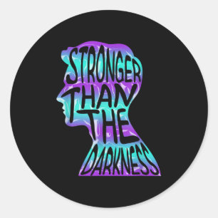 Suicide Awareness Suicide Prevention Suprt Survivo Classic Round Sticker
