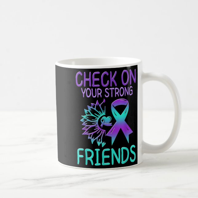 Suicide Awareness Suicide Prevention Suprt Survivo Coffee Mug (Right)