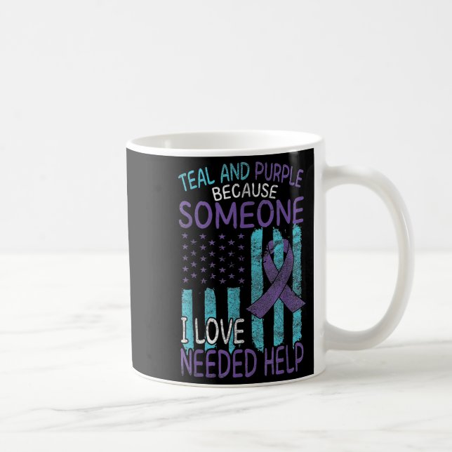 Suicide Awareness Suicide Prevention Suprt Survivo Coffee Mug (Right)