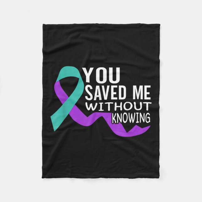 Suicide Awareness Suicide Prevention Suprt Survivo Fleece Blanket (Front)