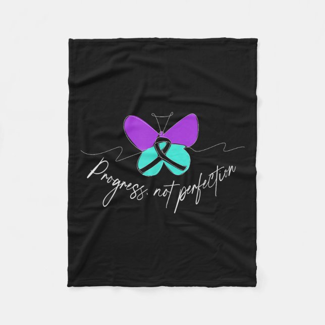 Suicide Awareness Suicide Prevention Suprt Survivo Fleece Blanket (Front)