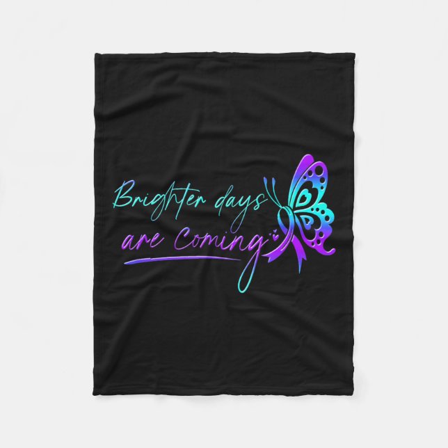 Suicide Awareness Suicide Prevention Suprt Survivo Fleece Blanket (Front)