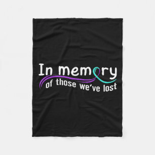 Suicide Awareness Suicide Prevention Suprt Survivo Fleece Blanket