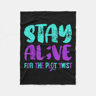 Suicide Awareness Suicide Prevention Suprt Survivo Fleece Blanket