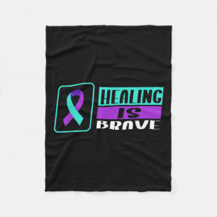 Suicide Awareness Suicide Prevention Suprt Survivo Fleece Blanket