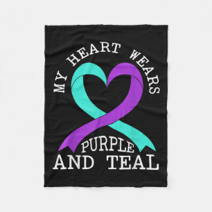 Suicide Awareness Suicide Prevention Suprt Survivo Fleece Blanket