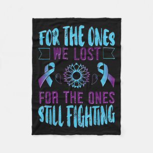Suicide Awareness Suicide Prevention Suprt Survivo Fleece Blanket
