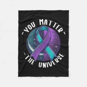 Suicide Awareness Suicide Prevention Suprt Survivo Fleece Blanket