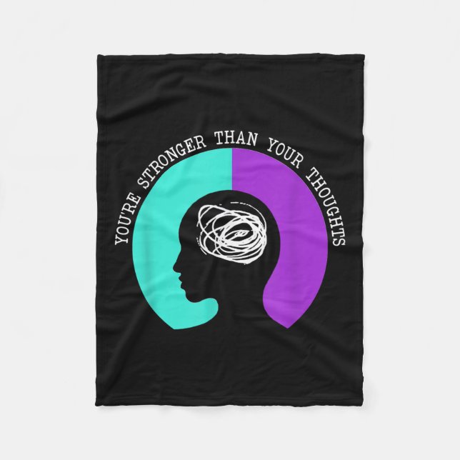 Suicide Awareness Suicide Prevention Suprt Survivo Fleece Blanket (Front)