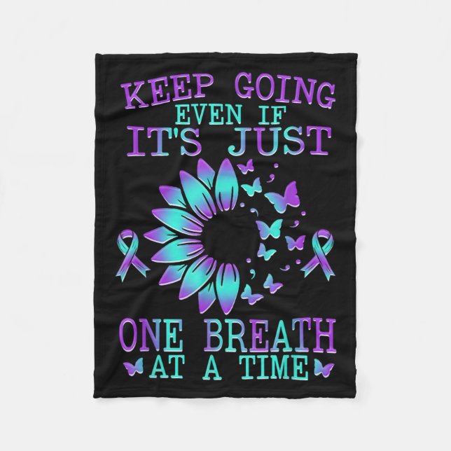 Suicide Awareness Suicide Prevention Suprt Survivo Fleece Blanket (Front)