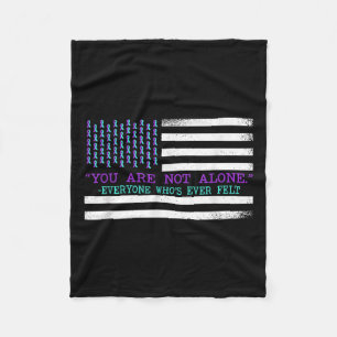 Suicide Awareness Suicide Prevention Suprt Survivo Fleece Blanket