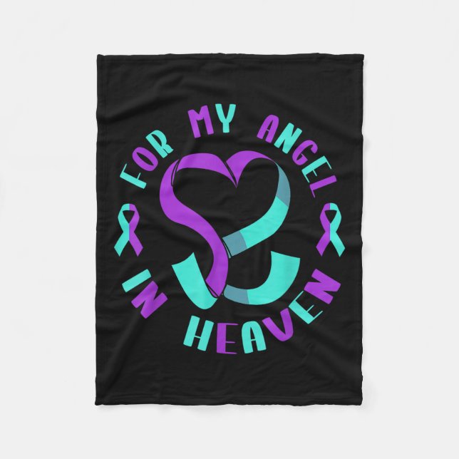 Suicide Awareness Suicide Prevention Suprt Survivo Fleece Blanket (Front)