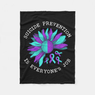 Suicide Awareness Suicide Prevention Suprt Survivo Fleece Blanket