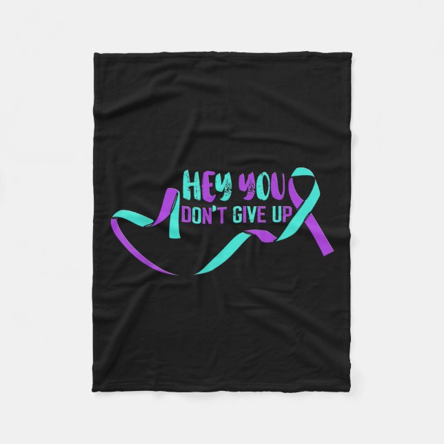 Suicide Awareness Suicide Prevention Suprt Survivo Fleece Blanket (Front)