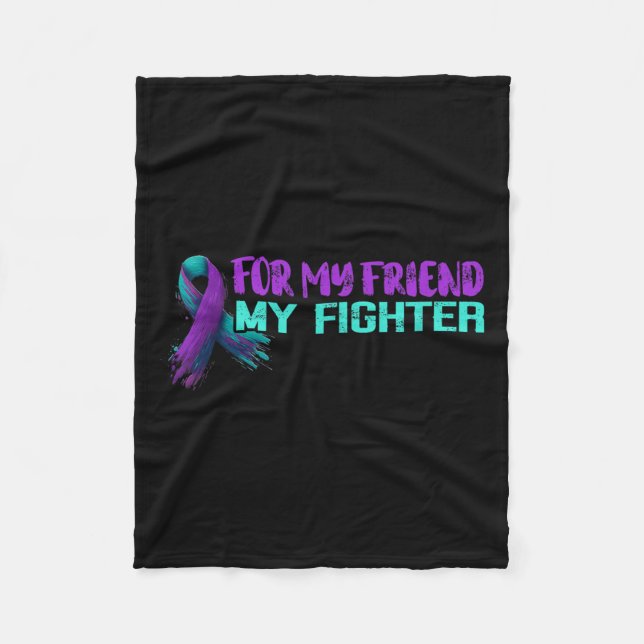 Suicide Awareness Suicide Prevention Suprt Survivo Fleece Blanket (Front)