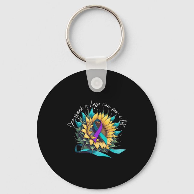 Suicide Awareness Suicide Prevention Suprt Survivo Key Ring (Front)
