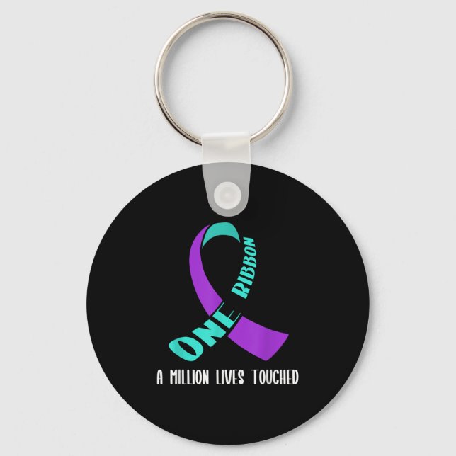 Suicide Awareness Suicide Prevention Suprt Survivo Key Ring (Front)