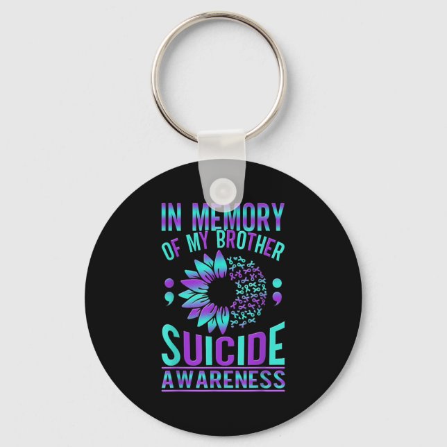 Suicide Awareness Suicide Prevention Suprt Survivo Key Ring (Front)