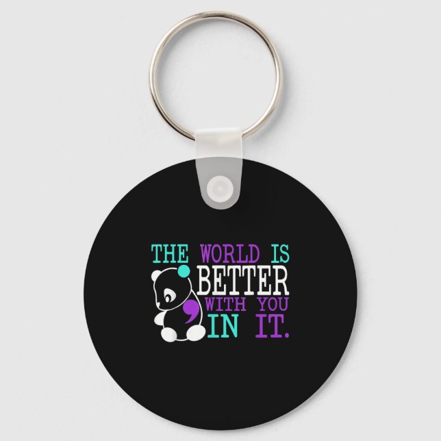 Suicide Awareness Suicide Prevention Suprt Survivo Key Ring (Front)