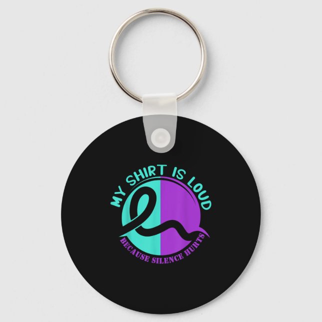 Suicide Awareness Suicide Prevention Suprt Survivo Key Ring (Front)