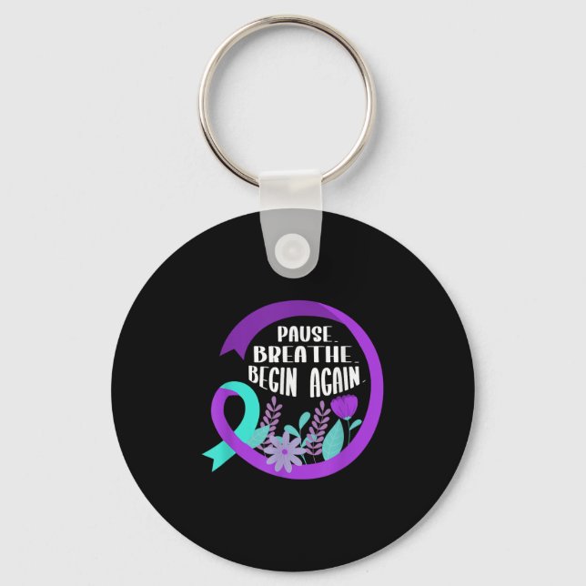 Suicide Awareness Suicide Prevention Suprt Survivo Key Ring (Front)