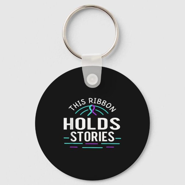 Suicide Awareness Suicide Prevention Suprt Survivo Key Ring (Front)