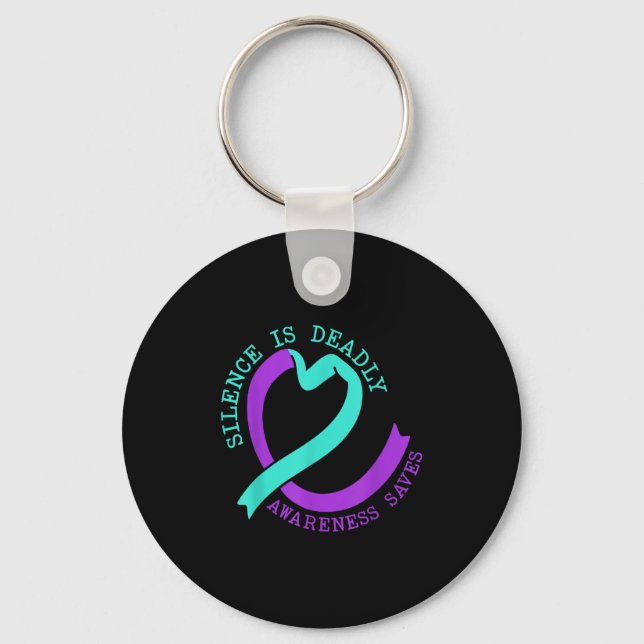 Suicide Awareness Suicide Prevention Suprt Survivo Key Ring (Front)