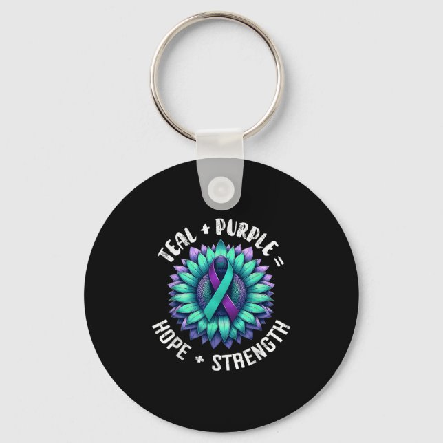 Suicide Awareness Suicide Prevention Suprt Survivo Key Ring (Front)