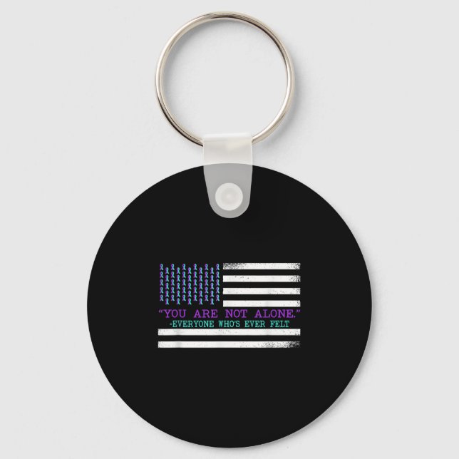 Suicide Awareness Suicide Prevention Suprt Survivo Key Ring (Front)