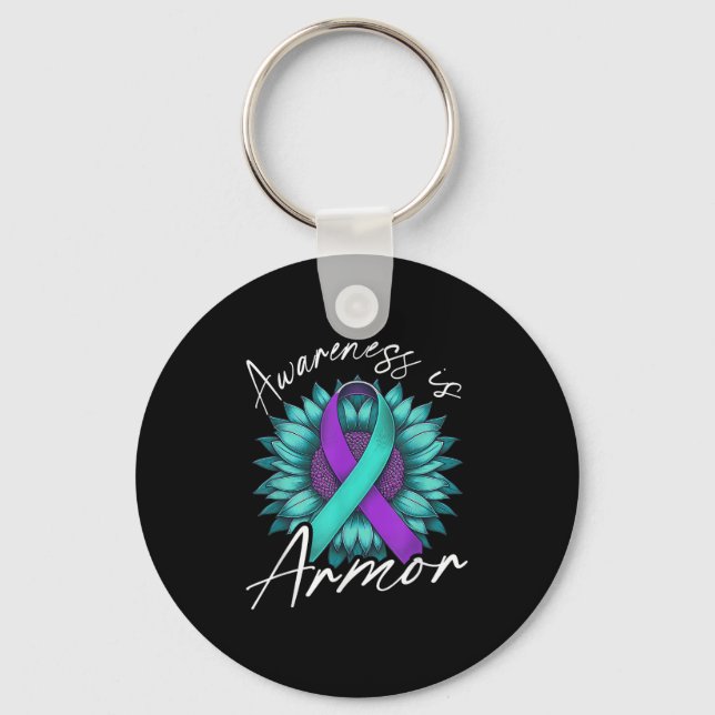 Suicide Awareness Suicide Prevention Suprt Survivo Key Ring (Front)