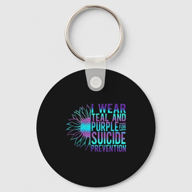 Suicide Awareness Suicide Prevention Suprt Survivo Key Ring (Front)