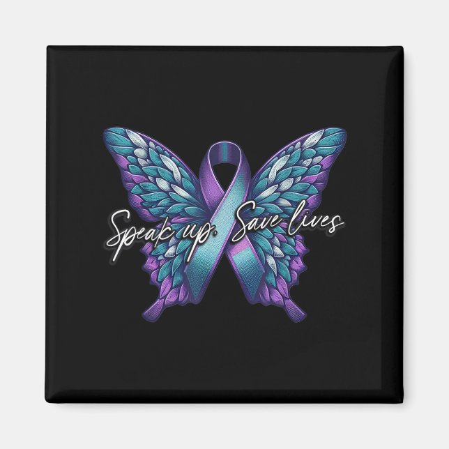 Suicide Awareness Suicide Prevention Suprt Survivo Magnet (Front)