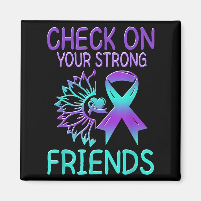 Suicide Awareness Suicide Prevention Suprt Survivo Magnet (Front)