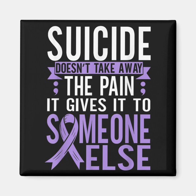Suicide Awareness Suicide Prevention Suprt Survivo Magnet (Front)